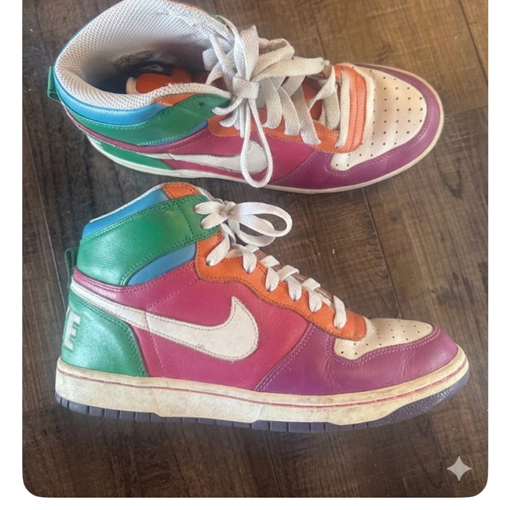 Nike Women’s Big High LE 358858-611 Multicolor Pink  Purple Green Orange 8.5